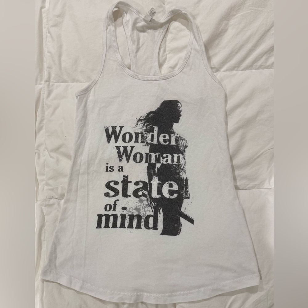 Next Level Apparel White Wonder Woman Tank Top